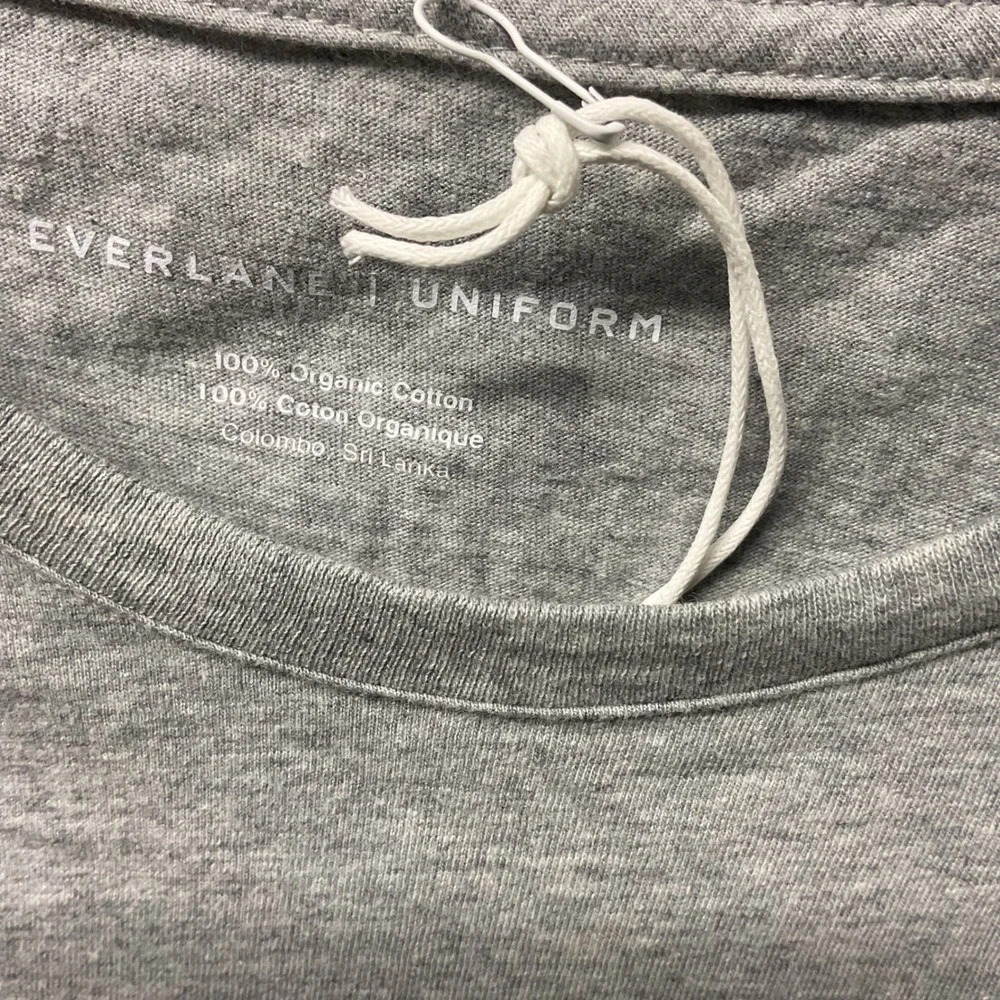Everlane Organic‎ Cotton Crew Uniform Heather Grey Basic T Shirt Size S - Picture 5 of 5